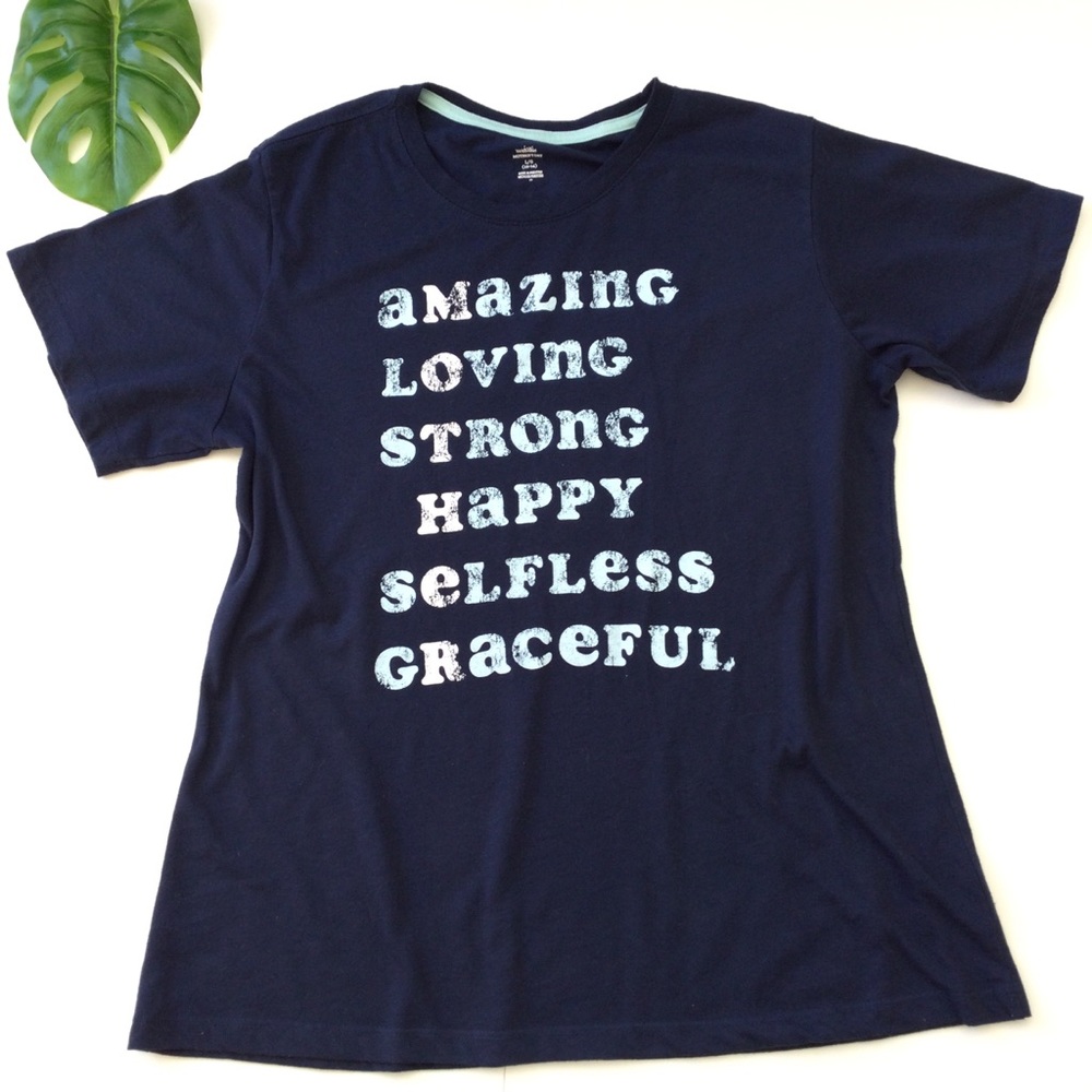 Mother Graphic T-shirt Blue L